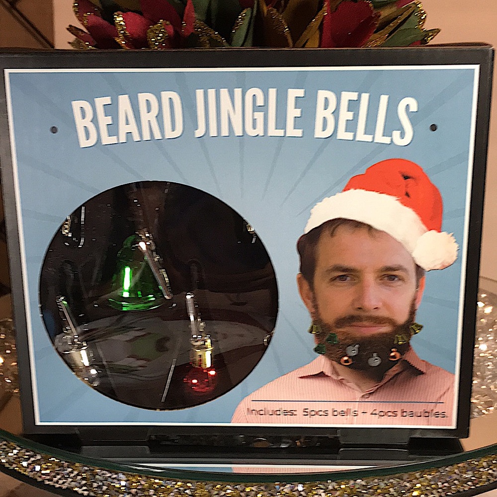 NEW SAMSONICO BEARD JINGLE BELLS HOLIDAY SET